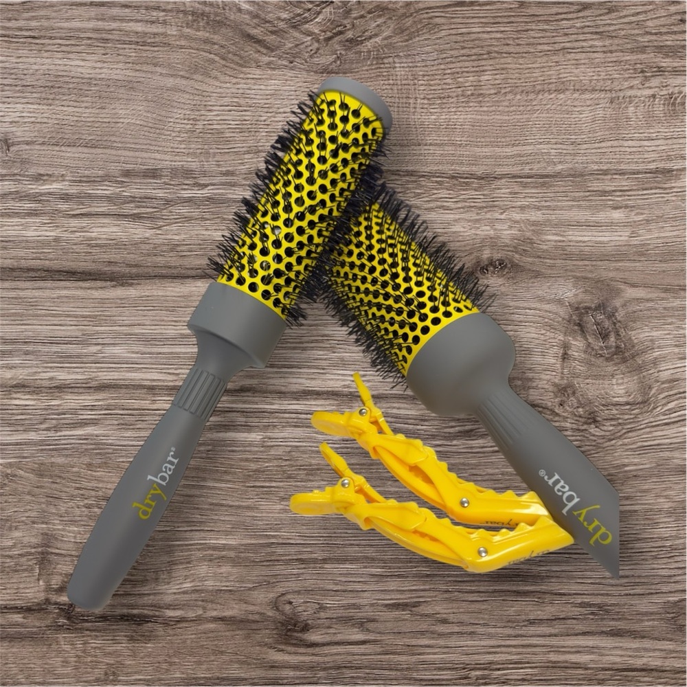 Drybar Vibrant Yellow and Gray Styling Set